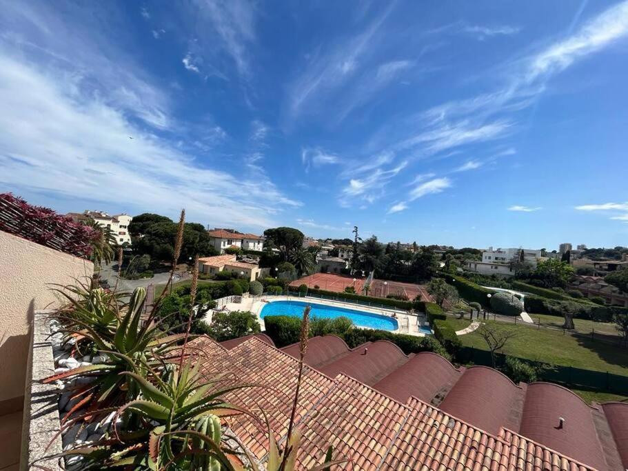 Appartement 4 Personnes Antibes Mer, Piscine, Parking, Tennis, Wifi Bagian luar foto